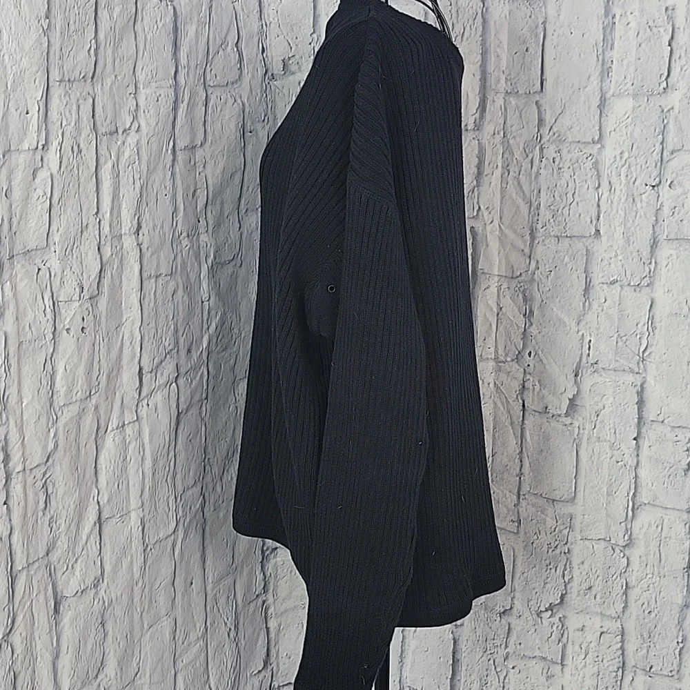 EDDIE‎ BAUER Legend Black Cotton Sweater XL - Picture 3 of 6